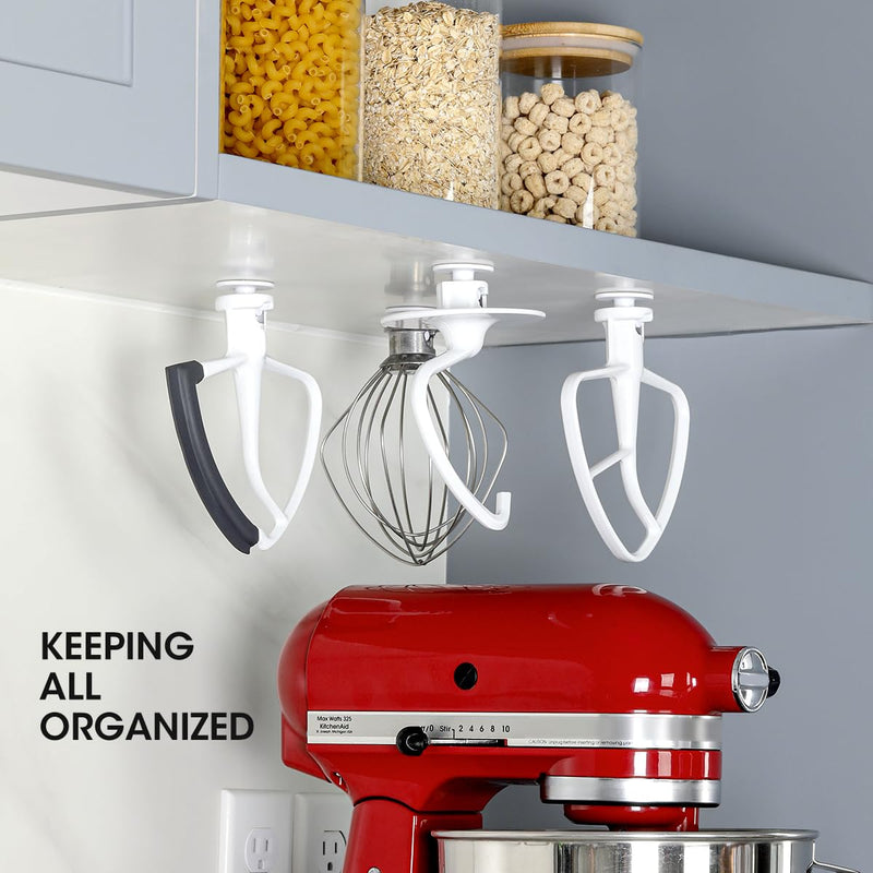 Aieve 4 Pack Stand Mixer Attachment Holders Compatible with Kitchenaid Mixer Accessories