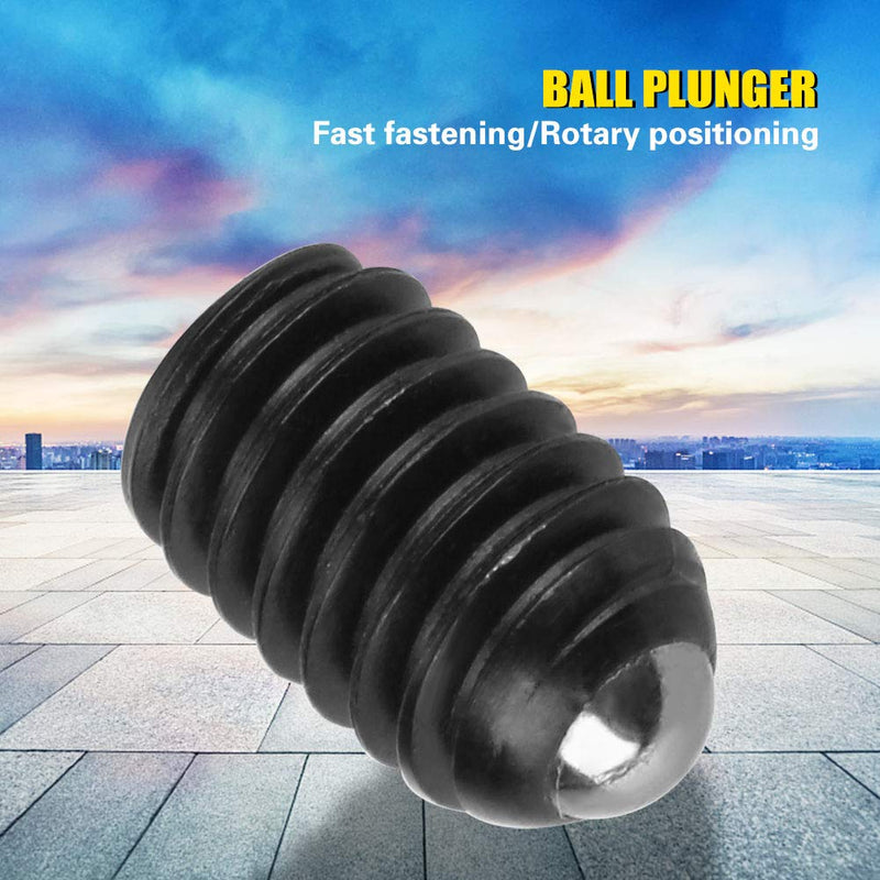10pcs M4 Screw Thread Ball Spring Plungers Set Hex Socket Ball Plunger Carbon Steel Spring Plunger (M4x8) M4x8