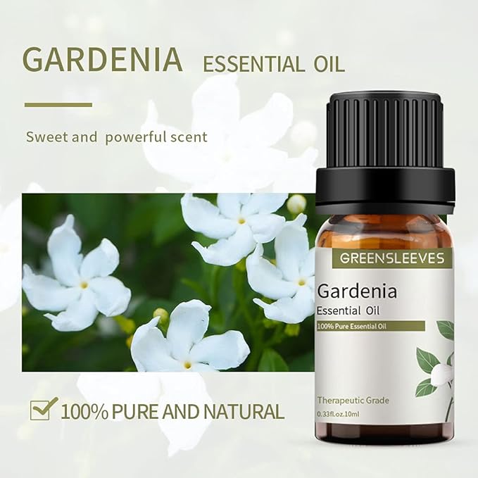 Gardenia Essential Oil 100% Pure Essential Oil for Diffuser Massage Aroma Therapy 10ml - NewNest Australia