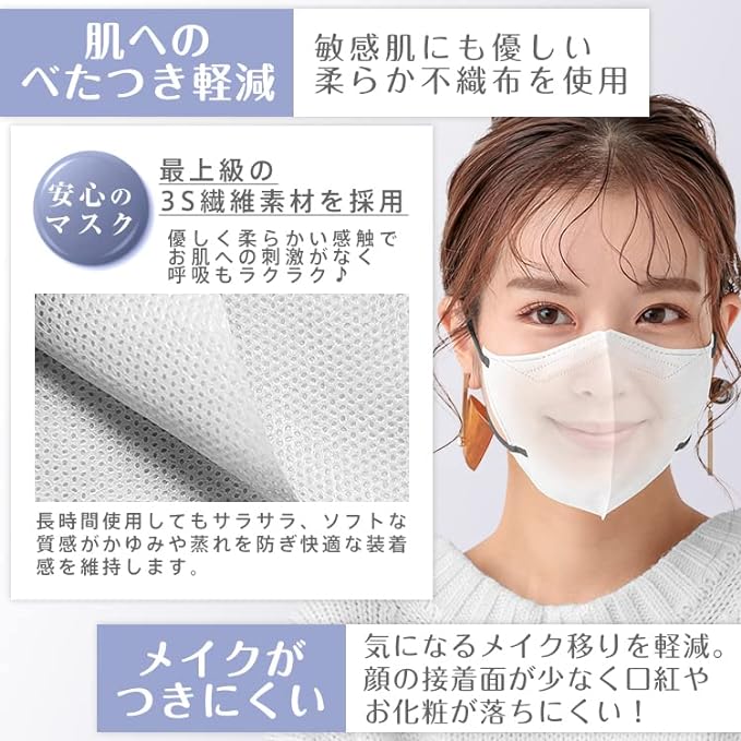 kaitou Mask, Nonwoven Fabric, Pleated Color Mask, Bicolor, Adult Size, Disposable, Soft Mask, Disposable, 99% Cut, 30 Pieces - NewNest Australia