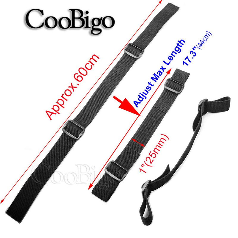 2 Pack Hoverboard Seat Attachment Straps, Strong Hoverboard Kart HoverKart Replacement Straps 1" Width, Tri-Glide Buckle Adjustable With Polypropylene Webbing Strap