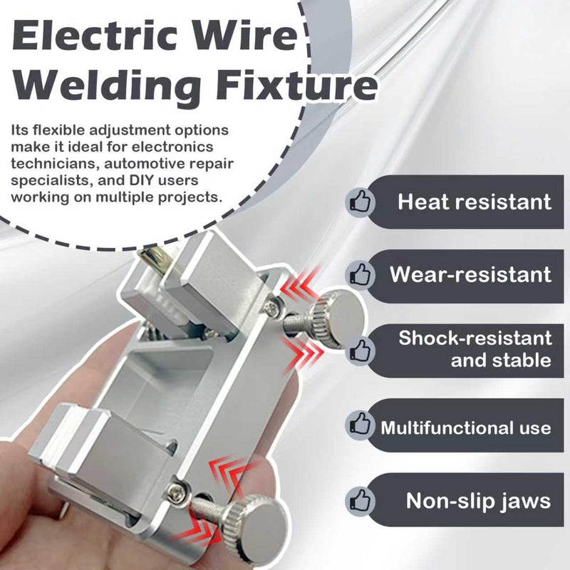 Wire Soldering Clamp, Aluminum Soldering Clamp, Welding Soldering Station Wire Clamp Fixture Bracket Table, Adjustable Fixture Bracket, DIY Soldering Aid Tool