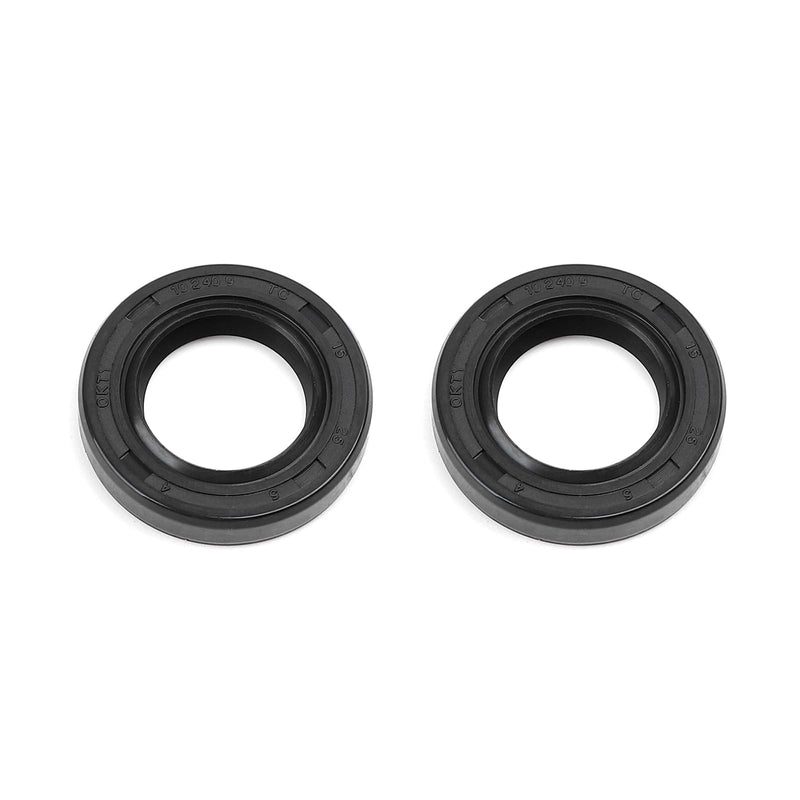 2Pcs Oil Seal 15mm x 25mm x 5mm in High-Concentration Nitrile Rubber Material Double Lip with Spring for CFmoto Cforce Zfore Ufore 500 600 800 950 1000 OEM Parts Number:0180-065002 15 x 25 x 5 2Pcs