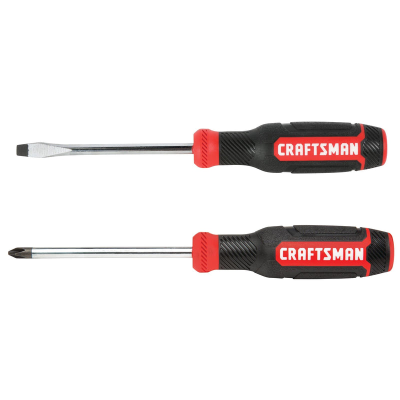 CRAFTSMAN Screwdriver Set, Bi-material, 2 Piece (CMHT65072N) NEW Screwdriver Set, 2 Piece