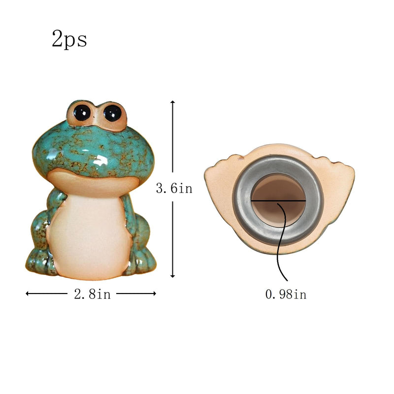 Frog Toilet Bolt Covers Decorative Toilet Screw Cover Caps, Toilet Caps for Bottom of Toilet,，Waterproof Bathroom Upgrade Accessories, Easy to Install (Set of 2)