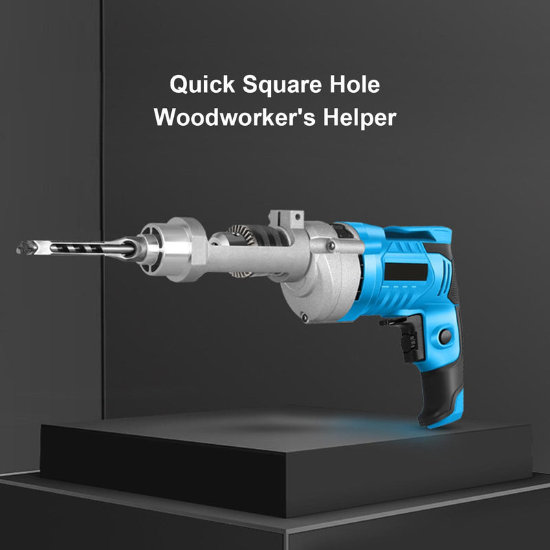 Square Hole Drill Bit Adaptor, Easy Installation and Disassembly, Mortising Attachment for Drill Press, Mortise Machine, Power Tool Accessory for Drill Machines