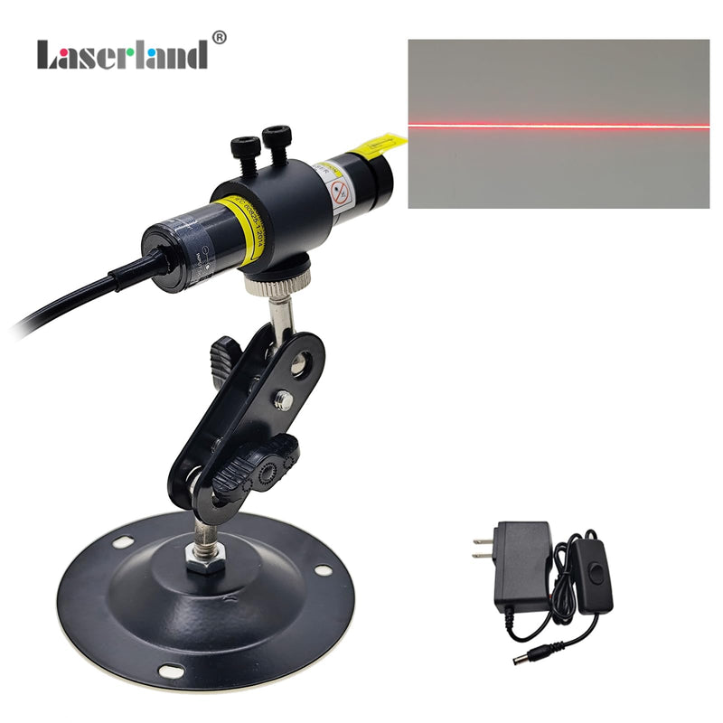 Red Light Line Module Projector Focusable Locator Generator for Fabric Wood Cloth Alignment 638nm Dia.16mm