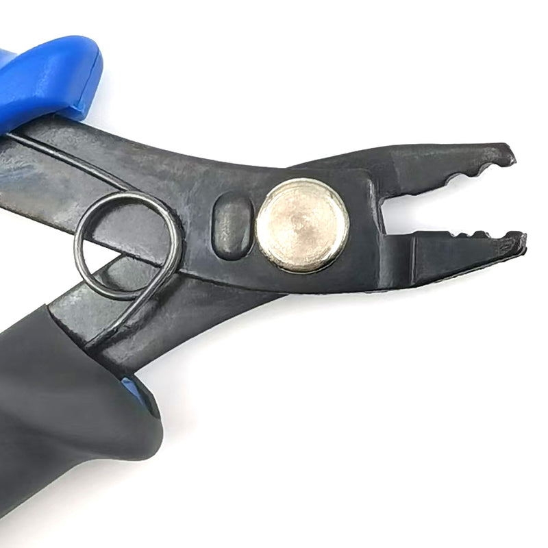 Grounded Plier, Precise Control Unleash Unrivaled Precision for Fine Chain Welding, 3ft Cable Secure Connection, Ideal for Permanent Jewelry Fine Chain Welding, Bule Plier & Black Cable