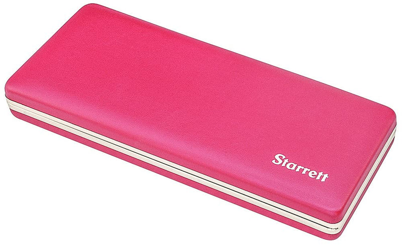 Starrett Durable Steel/Vinyl Caliper Case, Protective Storage for 6"/150mm Calipers, Lightweight Design, Easy Transport - 30050521