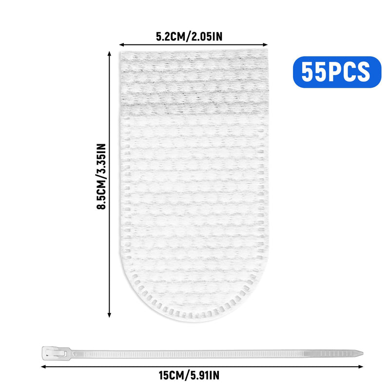NQEUEPN 50pcs Faucet Filter Cotton Bags with 5 Ties Attachment for Kitchen