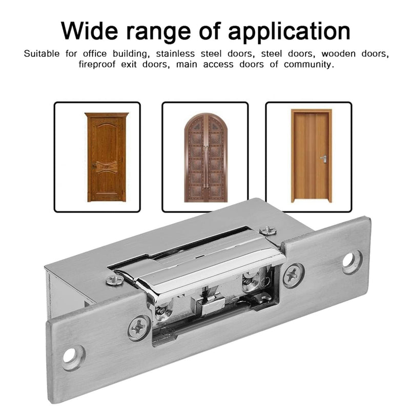 12V 300kg Electric Door Locks, Electric Strike Door Double UnlockThick Stainless Steel Magnetic Door Lock, Waterproof Magnetic for Office Building, Factory Doors