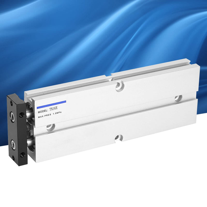 Air Cylinder, 1.0MPa 10 to 200mm Stroke Aluminum Alloy Double Rod Double Shaft Air Cylinder, Industrial Air Cylinders (TN16X200-S) TN16X200-S