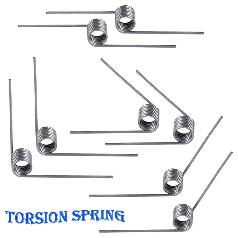 10 PCS Stainless Steel Spring, Mechanical Torsion Spring, 0.5 Wire Diameter, 5 OD, 180° Deflection Torsional Spring for Tools Maintenance 0.5mm x 5mm x 180 Degrees 9laps