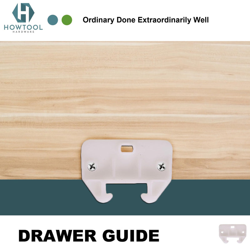 Drawer Guides L-Angle Drawer Guides with Screws, 8 Pack | HOWTOOL