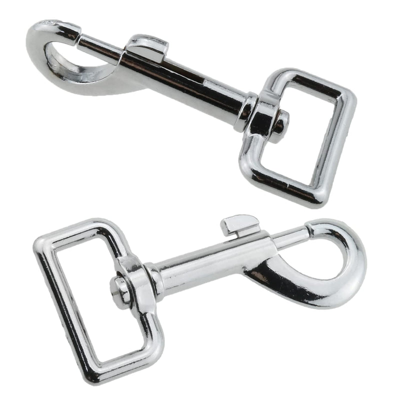 Heyous 4PCS 1" Heavy Duty Chrome Swivel Snap Hooks Trigger Snaps Dog Leash Hook Key Chain Swivel Eye Bolt Snap Hooks Trigger Clip for Linking Pet Leash Collar, Pet Harness, Purse Straps,