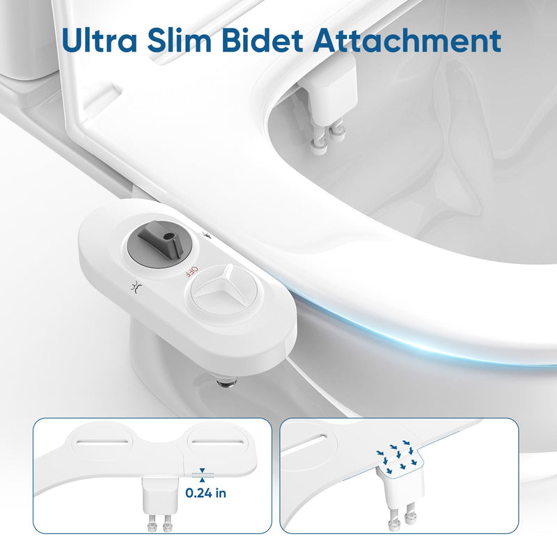 Filtered Bidet Attachment for Toilet Seat，300，Apple Grey