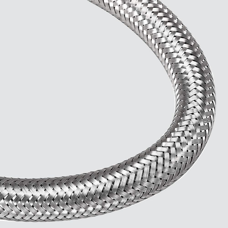 32" Faucet Supply Line,3/8" Comp x 1/2" FIP Kitchen Faucet Hose Connector for Residence,Stainless Steel Braided Supply Line for Moderate Distance (Pack of 2) 32 Inch