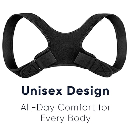 Pflypf Back Corrector With 1 Pair Shoulder Pads, Sitting Posture Corrected Shoulder Strap, Posture Orthosis, Adjustable Back Support Strap, Straight Back Posture Trainer, Unisex - NewNest Australia