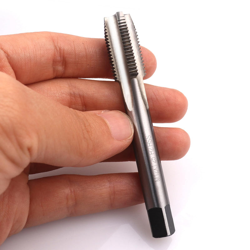 ATOPLEE Metric Thread Tap,M12 HSS 6542 Right Hand Thread Tap (M12x1.25) M12x1.25 Silver