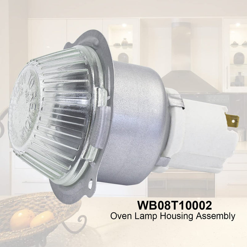 Wall Oven Light Assembly WB08T10002 Oven Lamp Holder for GE Kenmore Ovens,Indicator Light Bulb AP2019709