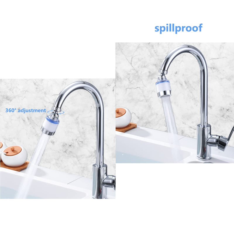 Sink Water Faucet Filter,360-Degree Rotating Faucet Filter Water Purifier Faucet Filter Purifier for Kitchen, Bathroom, Sink, Removes Heavy Metals and Hard Water(Blue) 1pcs faucet filter