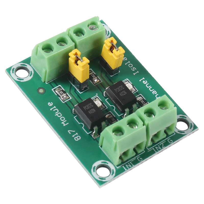 8pcs PC817 2 Channel Optocoupler Isolation Board Voltage Converter 3.6-30V Driver Photoelectric Isolated Module 817 Voltage Isolation Module