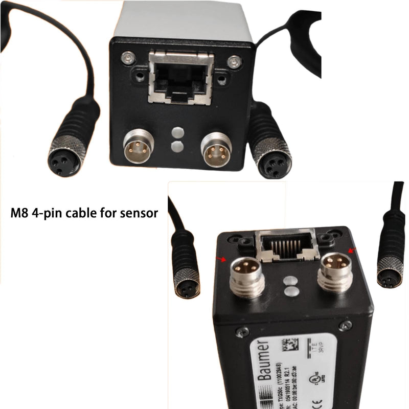 Actuator Sensor Cable M8 4 Pin Female Flying Leads for Omron Keyence Automation Control Field Device Shielded PVC 5m M8 4 pin female to open