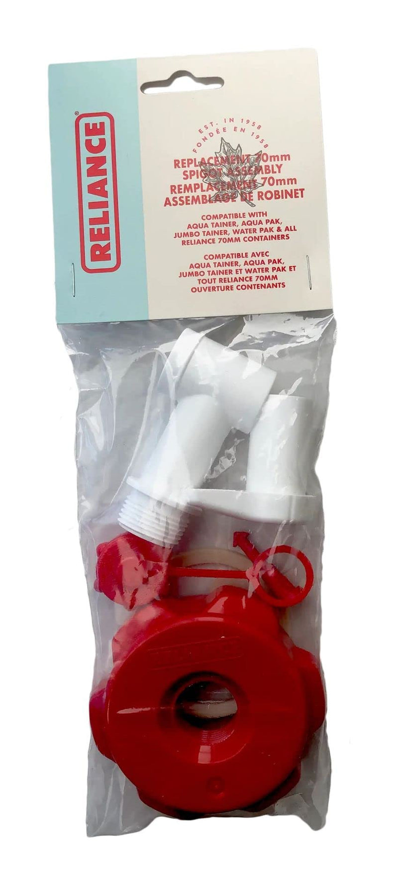 Reliance Replacement Spigot Assembly, 1.3 Inch x 3.5 Inch x 10.5 Inch