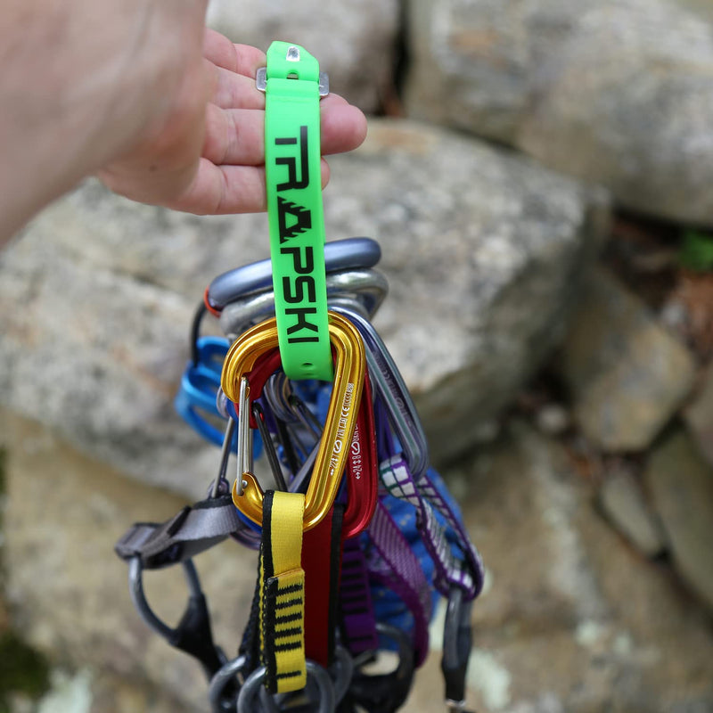 TRAPSKI Voile 15 Inch Aluminum Buckle Strap | Multi-Use Tension Strap for Skis, Bikes, Cargo, Tools, Marine & Boating, Outdoor Sports | UV-Resistant | Made in The USA (Green) Green