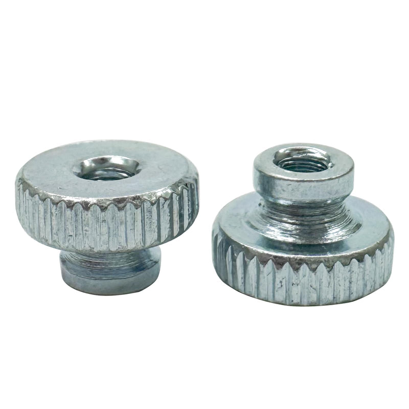 30Pcs Knurled Thumb Nuts,M3 High Head Through Hole Round Knurled Thumb,Carbon Steel Galvanized Round Knobs Fastener for 3D Printer Parts,Machine Tools M3