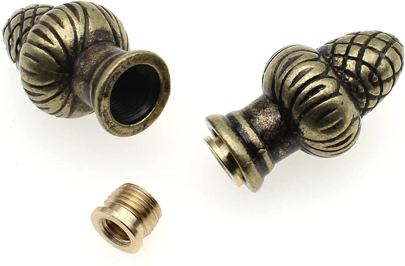 1pcs Solid Lamp Finial Brass Lamp Finial Cap Knob Lamp Decoration for Lamp Shade/Tiffany Style Lamp (Bronze) Bronze