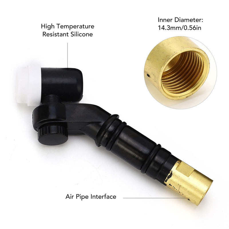 Welding Torch Head, NR-26 360° Rotating Argon Welding Gun Head Air Cooled, Welding Torch Head Body Accessories