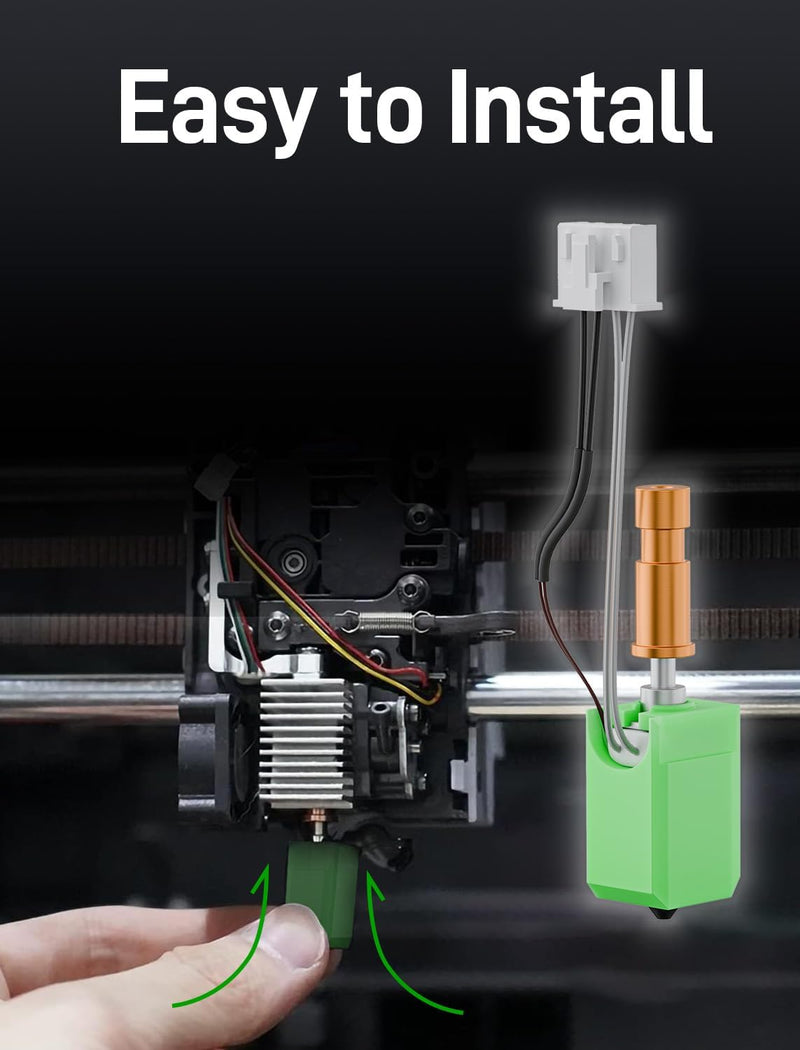 4 Packs Upgraded S1/S1C Hotend Kit Compatible with Anycubic Kobra S1/S1 Combo 3D Printer, Rapid Heating Print Head Hot End High Thermal Conductivity(0.2+0.4+0.6+0.8mm) 4Pcs Nozzle Wipers