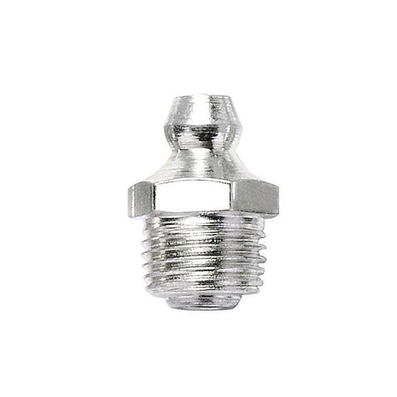 20pcs M10 Straight Hydraulic Grease Fitting Assortment Kit Zerk Fitting Nipple Nozzle Fitting 10mm x 1mm Male Thread M10, 20Pcs