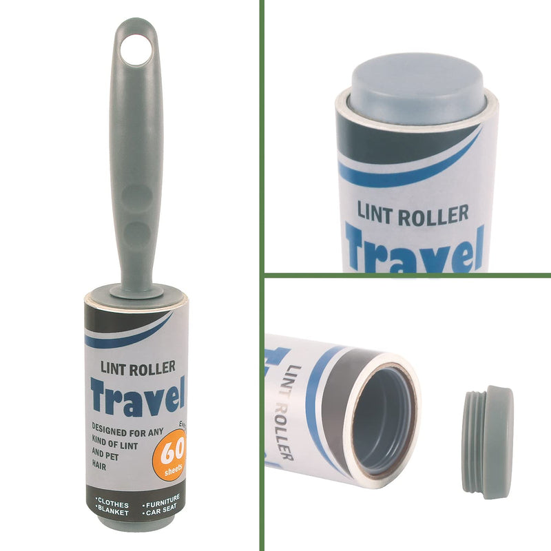 Keep Your Secret- Lint Roller for Diversion Safe-Hidden Compartment for Keys, Cash and Valuables(Grey) Travel
