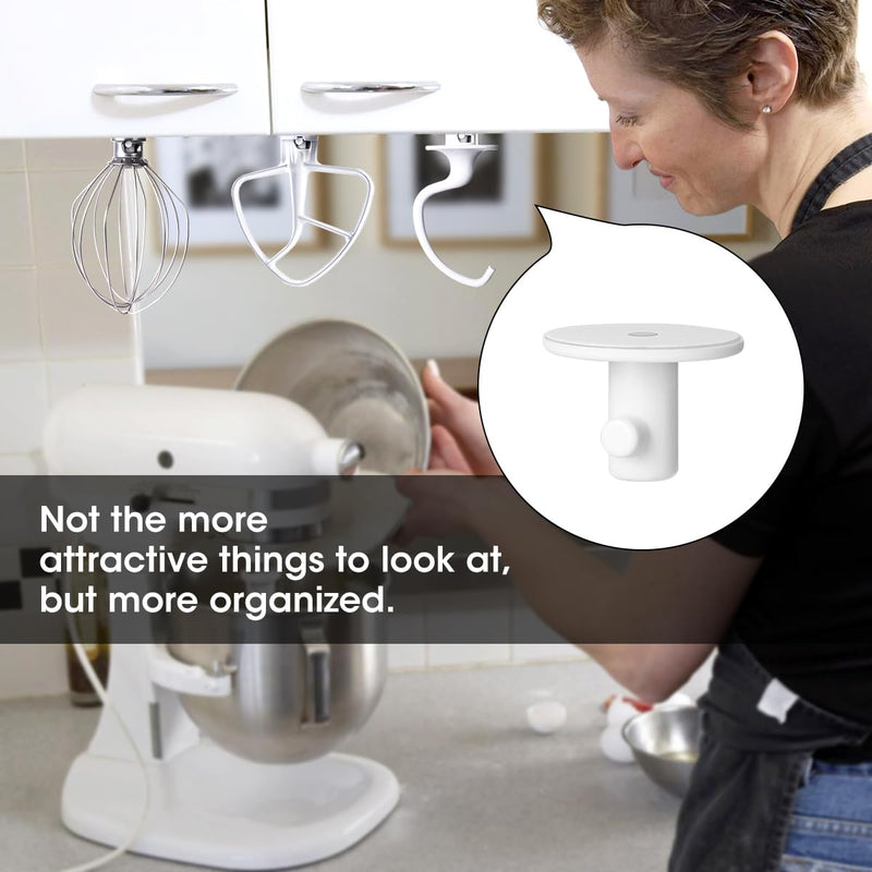 Aieve 4 Pack Stand Mixer Attachment Holders Compatible with Kitchenaid Mixer Accessories