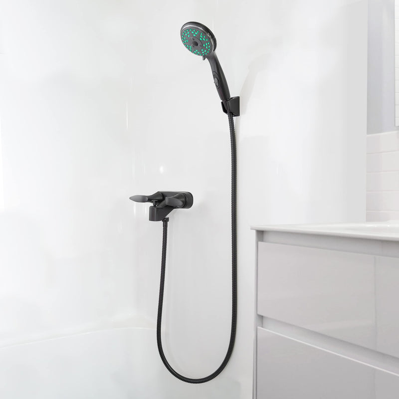 Dura Faucet DF-SA110LH-MB RV Tub, Shower Faucet Valve Diverter with Winged Levers (Matte Black) Matte Black