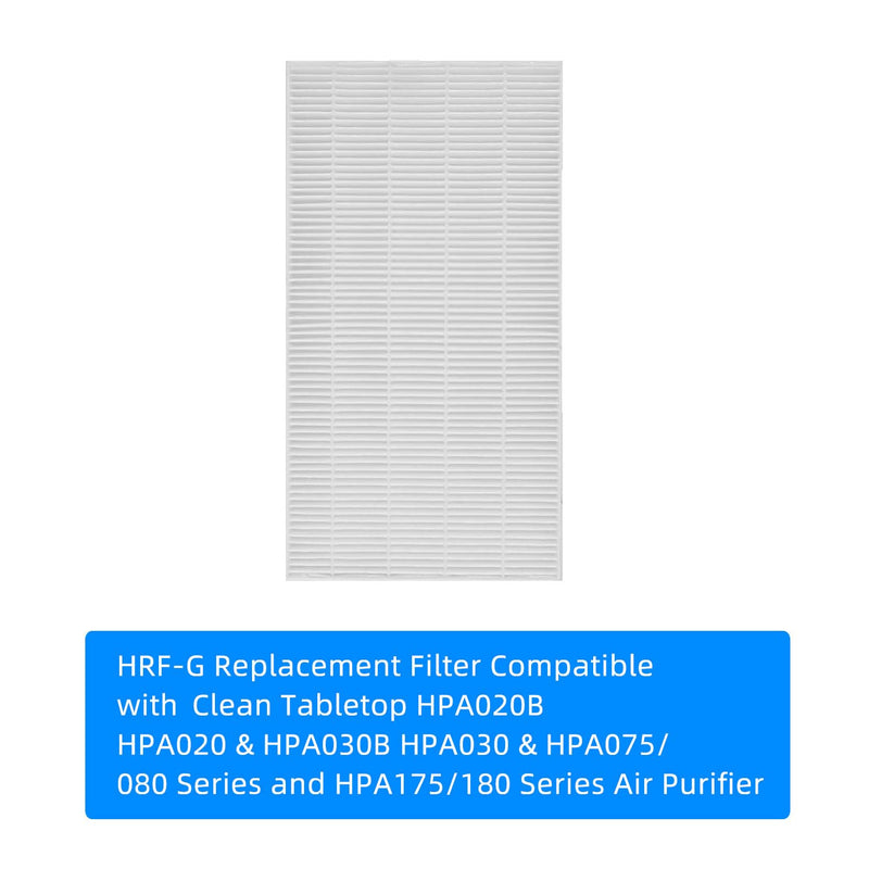 HRF-G Replacement Filter, HIHOELAR Compatible with Honeywell HPA020B HPA020 & HPA030B HPA030 & HPA075/080 Series and HPA175/180 Series Air Purifier Filter, Part Number HRF-G1/HRF-G2 2 Pack