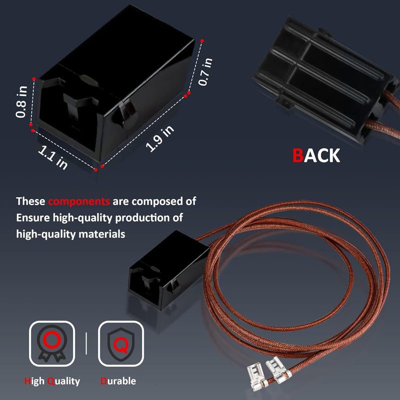 4 Pack WB17T10006 Range Surface Burner Terminal Block Kit by puxyblue Fit for G-E Ken-More Hot-Point Ranges/Stoves/Ovens - Replaces AP3203326 WB17K10003