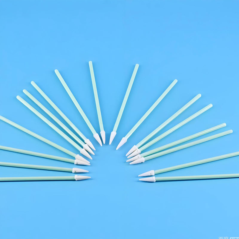500-Pack 1.25mm Fiber Cleaning Swabs, Pointed Tip for LC/MU Connectors | Lint-free, for camera sensors, PCB, precision electronics cleaning 500