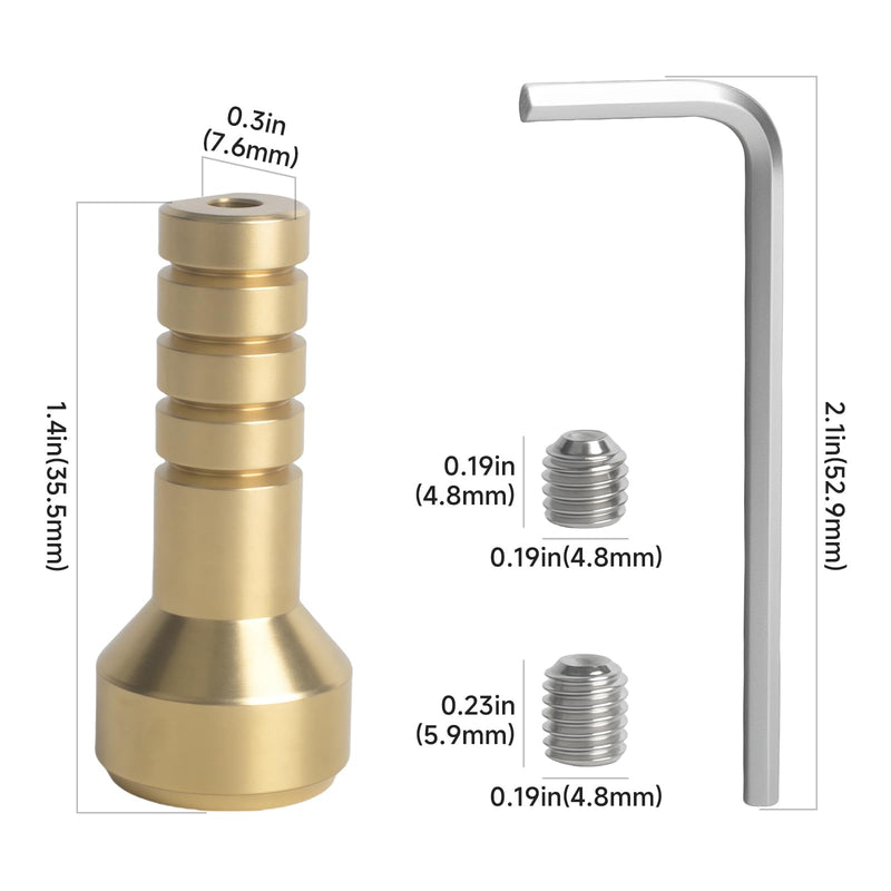 (2-Pack) RP75137 Shower Valve Extension Kit for 3 and 6 Setting Diverter Cartridges, for In-Wall Tub and Shower Faucets, includes brass extension rod, screws, and Allen key