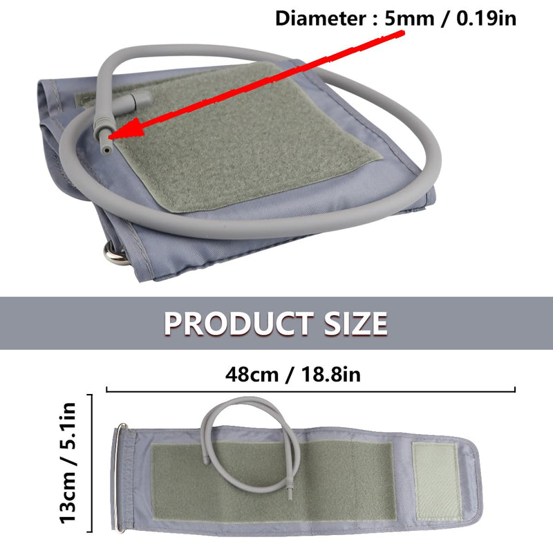 Blood Pressure Cuff Blood Pressure Machine Cuff,Sphygmomanometer Cuff Replacement Accessories,No Bp Machine,22-32cm (Silver Grey) Silver Grey