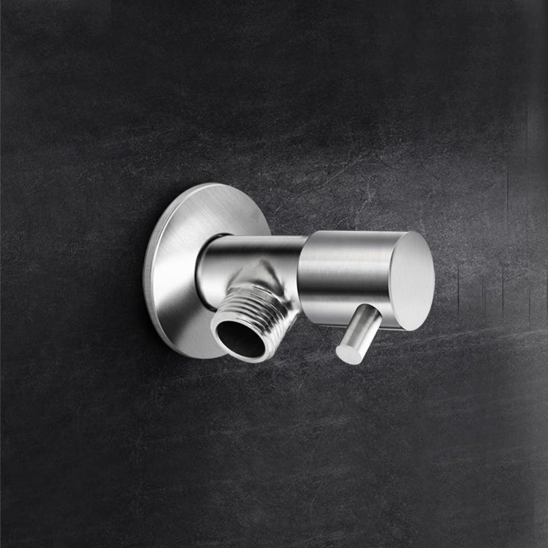 Poeland Modern Quarter Turn Angle Stop Valve 304 Stainless Steel Faucet Triangle Valve 1/2" G thread