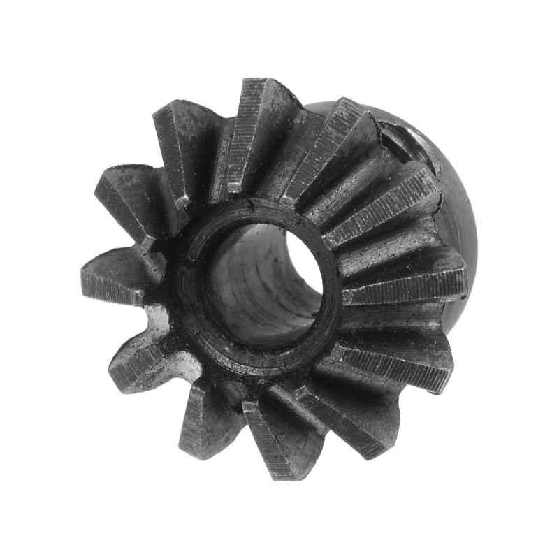 HARFINGTON 2pcs Bevel Gear 1M 12 Teeth 6mm Shaft Hole 1:1 Tapered Bevel Pinion Gear 45# Steel 1.5 Module 90 Degree Steering Gear, for Hardware Mechanical Rotation