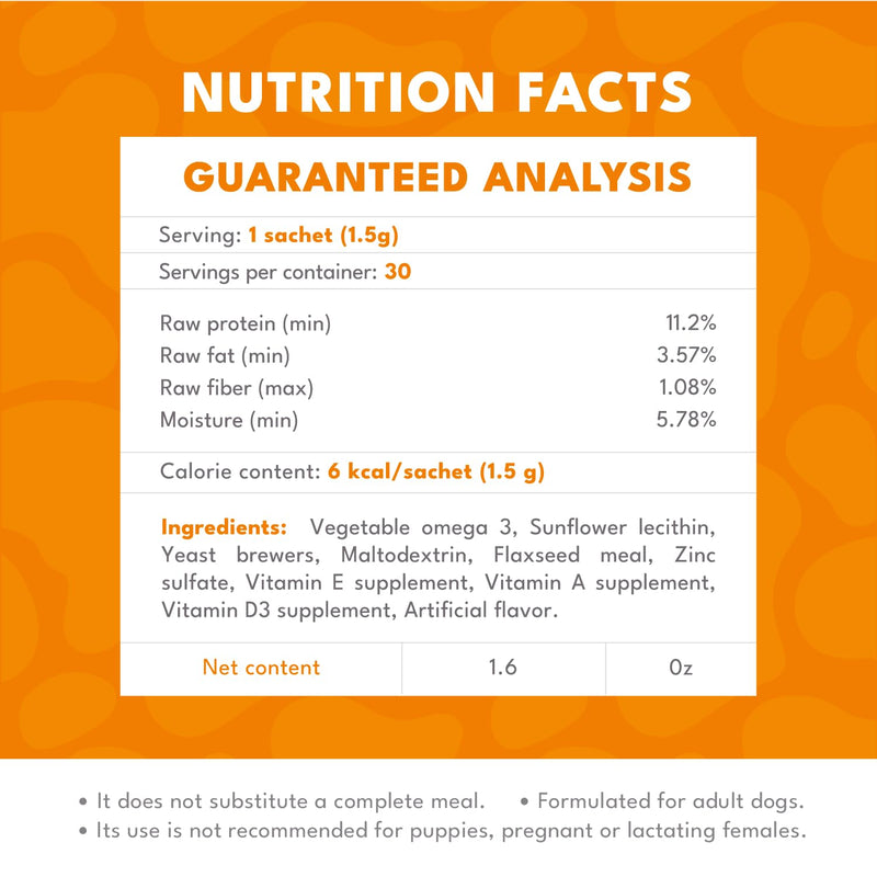 BIOFUR: Omega 3 Supplement for Cats & Dogs - Puppy Essentials & Dog Allergy Relief - Vitamins, Minerals for Feline & Canine Skin, Coat Health, Nutrition, Well-Being, Orange