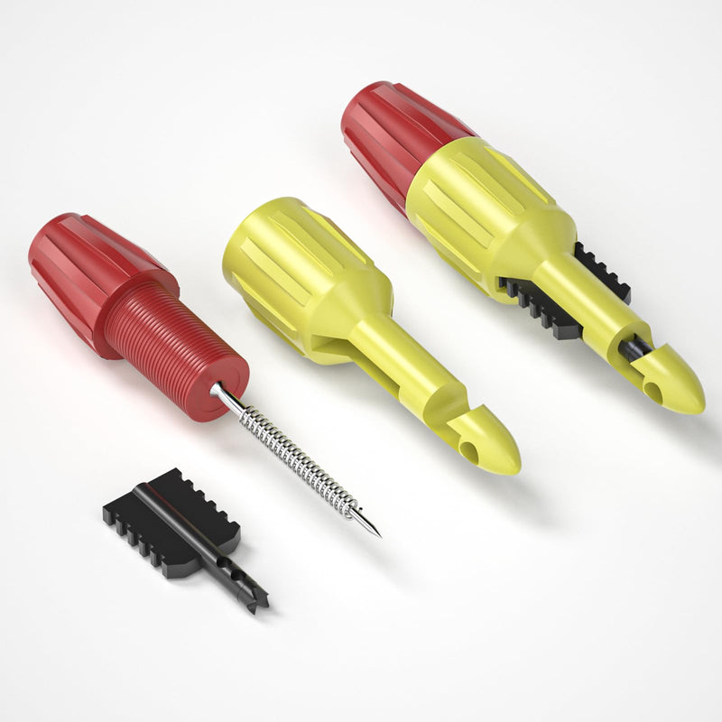 Goupchn Multimeter Test Leads Kit 6PCS with Alligator Crocodile Clips, Wire Piercing Probes 4mm Piercing Clip for Multimeter Voltmeter Thermometer Testing P1300H