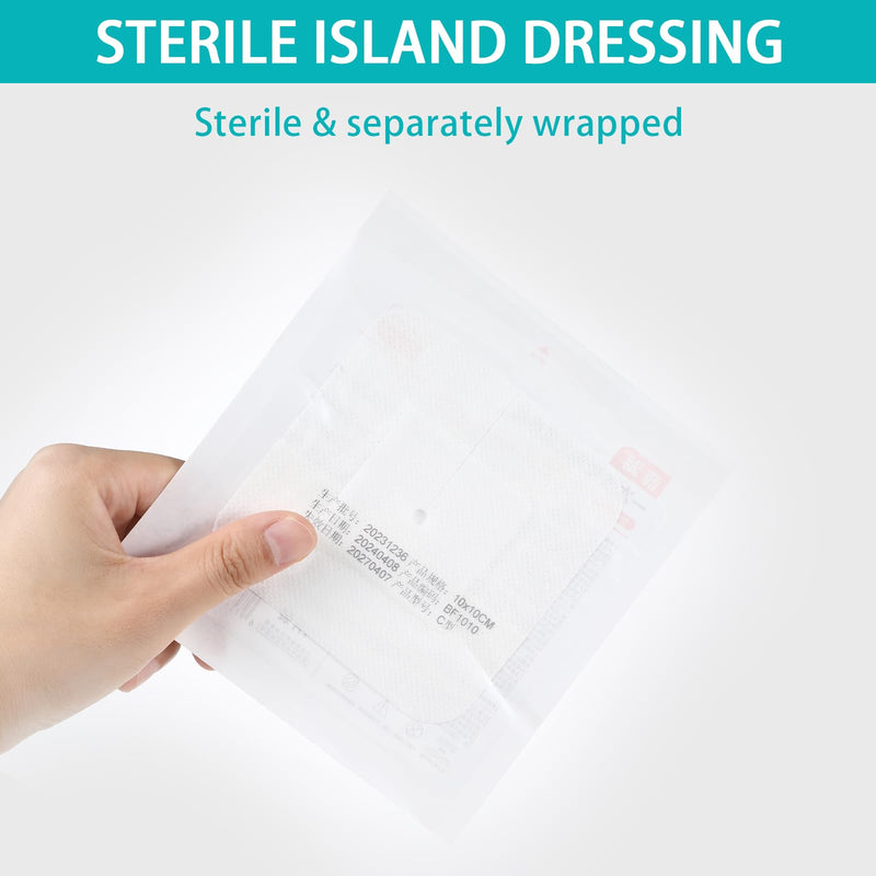 15 Pcs Split Drain Feeding Tube Adhesive Bandages, Peg G J Supra-Pubic Incision Bordered Guaze Pad with 10 Alcohol Cotton Pads, Sterile Drain Patch Supplies Island Dressing(5.9×5.51inch)