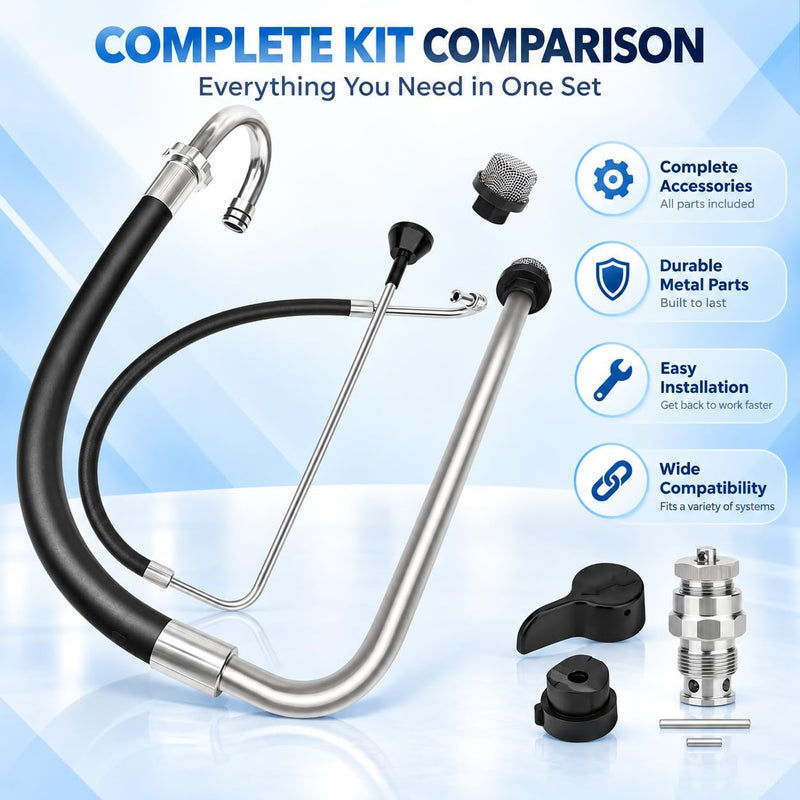 Suction Hose/Reflux Line Kit+235014 Valve Fits Graco 390/395/490/495/595
