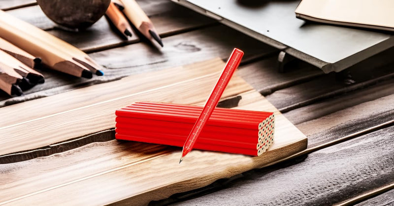 RONDURE 25-Pack Carpenter Pencils for Construction Woodworking Precise Markings -Contractor Framing Pencil (25 pcs)