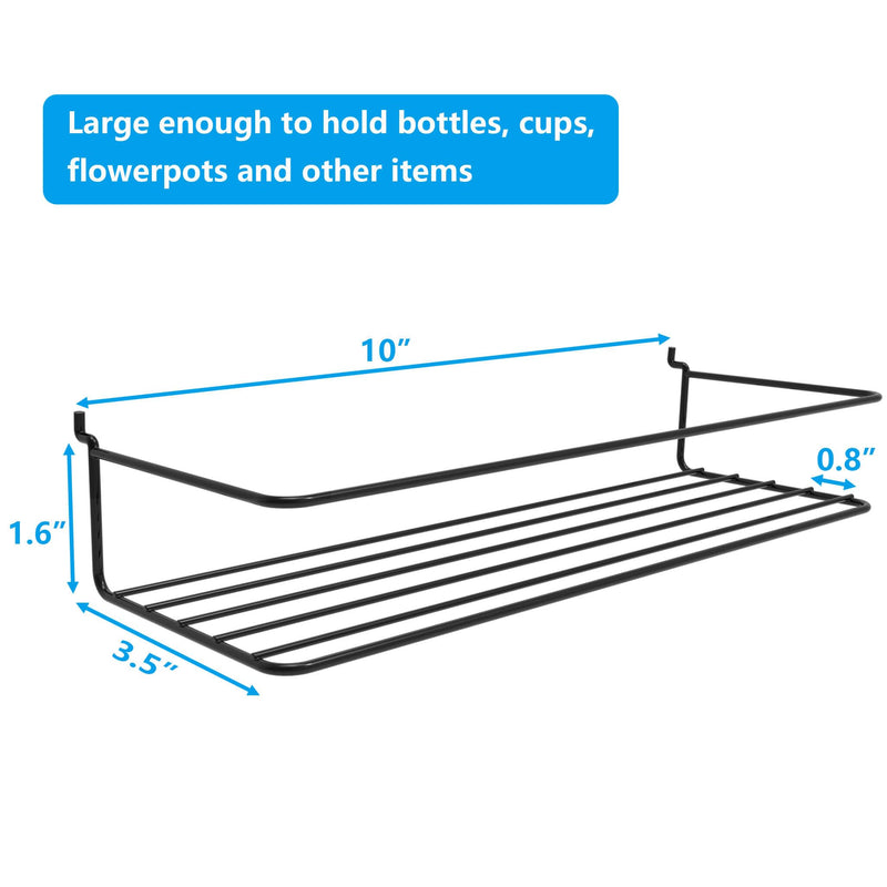 Pegboard Shelves, Peg Board Hooks, Organizer, for Storing A Variety of Tools, 2 Packs, Black